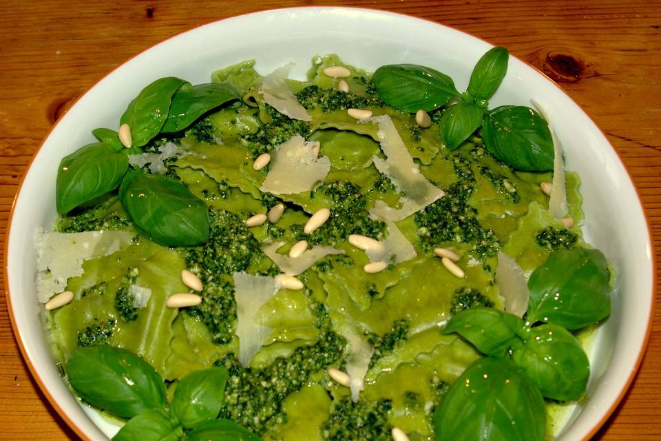 Tortelli con rucola