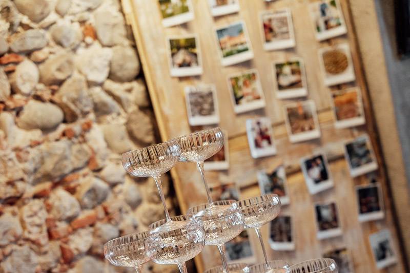 Champagne tower