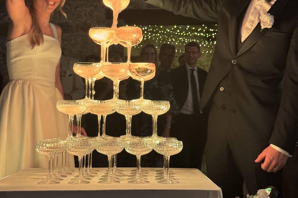 Champagne tower