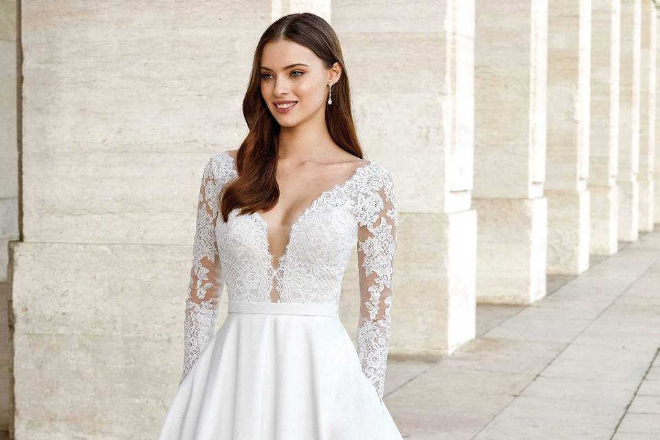 Abito sposa mikado