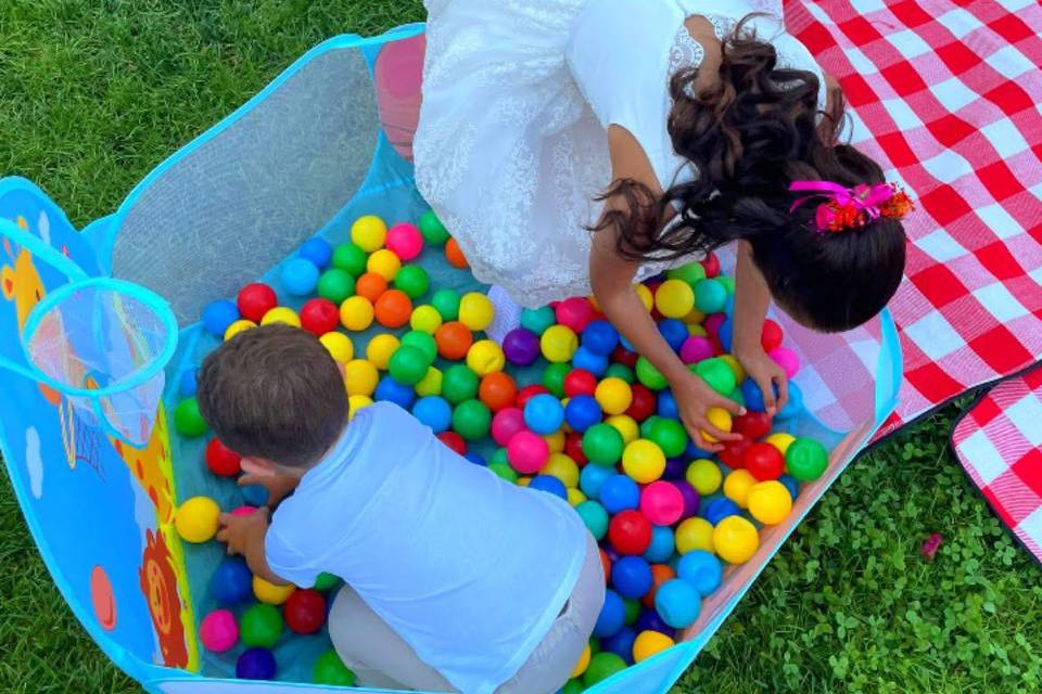 Palline con canestro