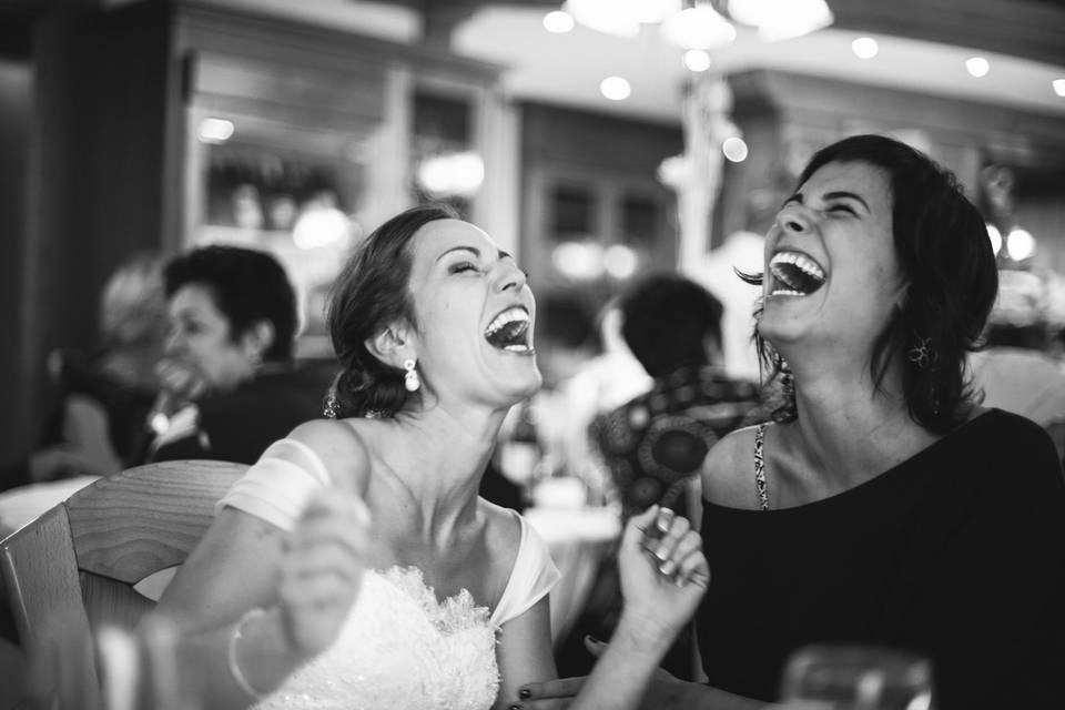 Bride and friend