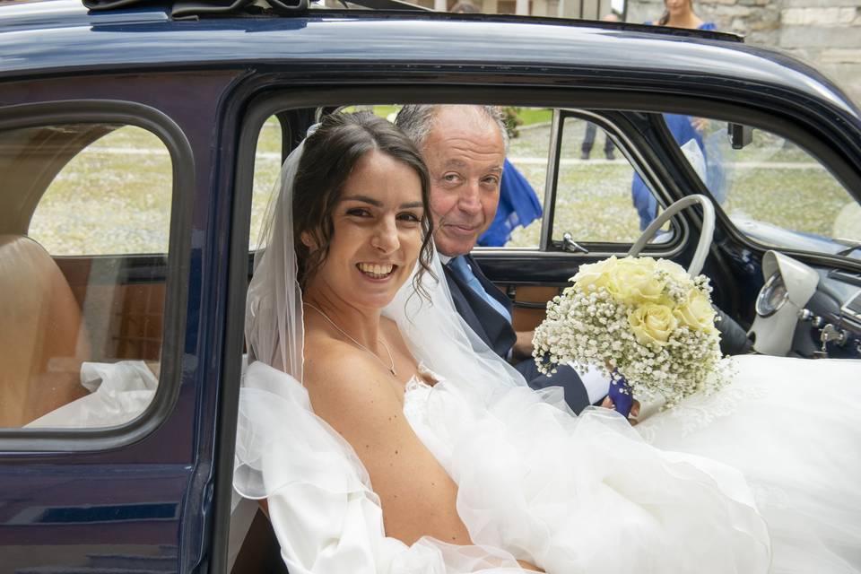 Claudia e il suo bouquet