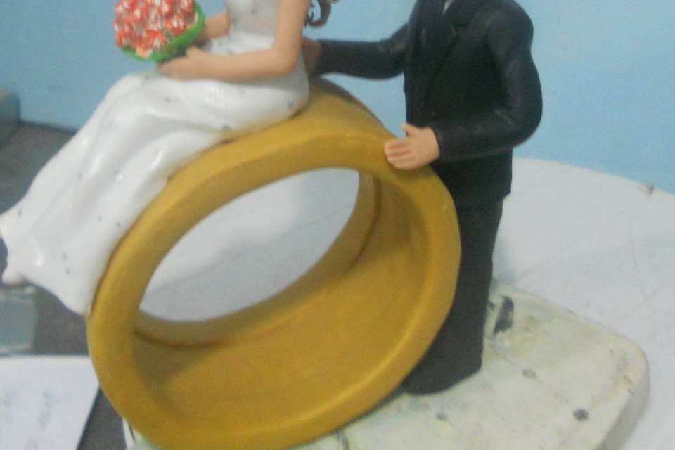 Cake topper you and me