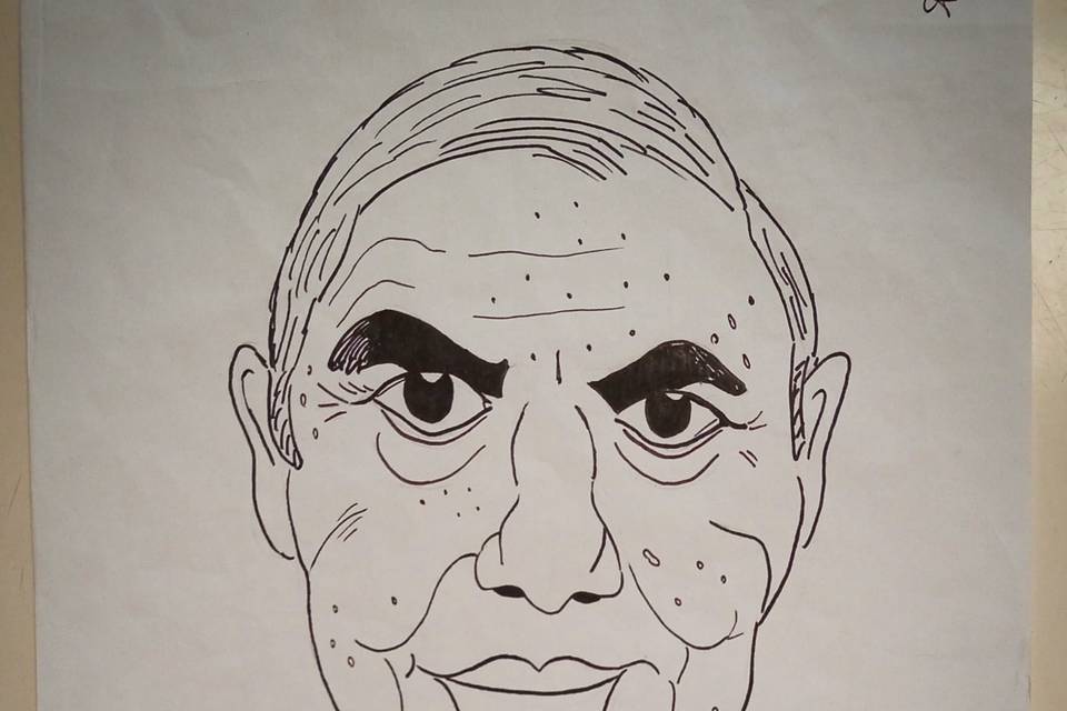 Caricatura di Bruno Vespa