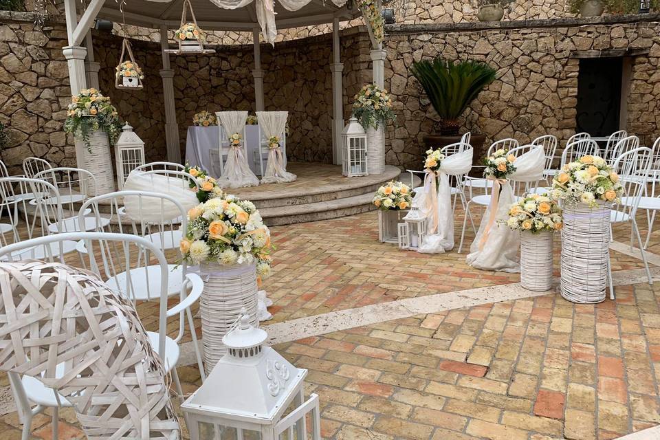 Allestimento matrimonio