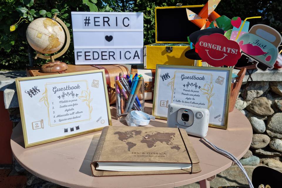 Guestbook e selfie station