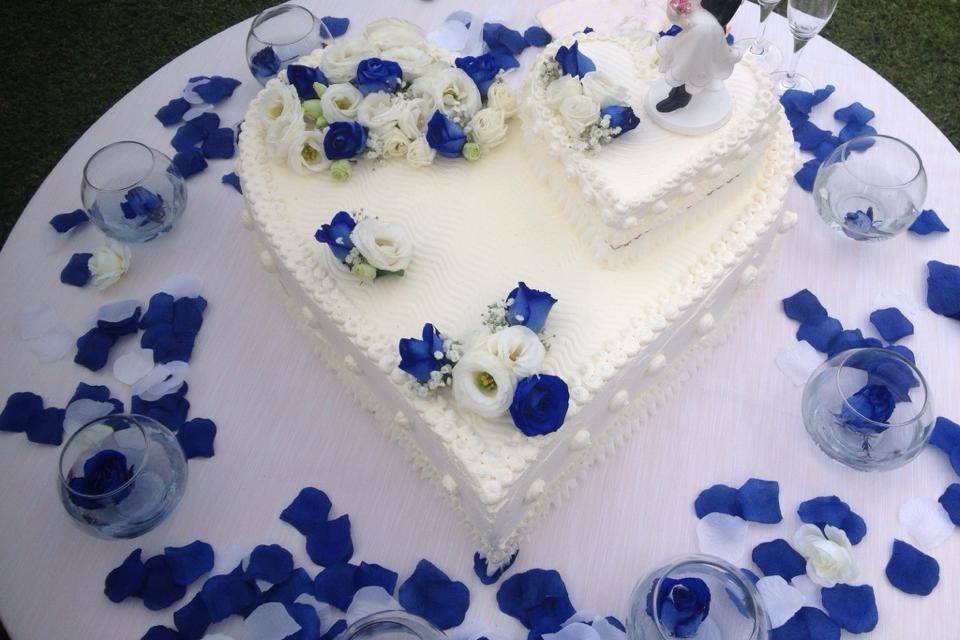 Torta in blu