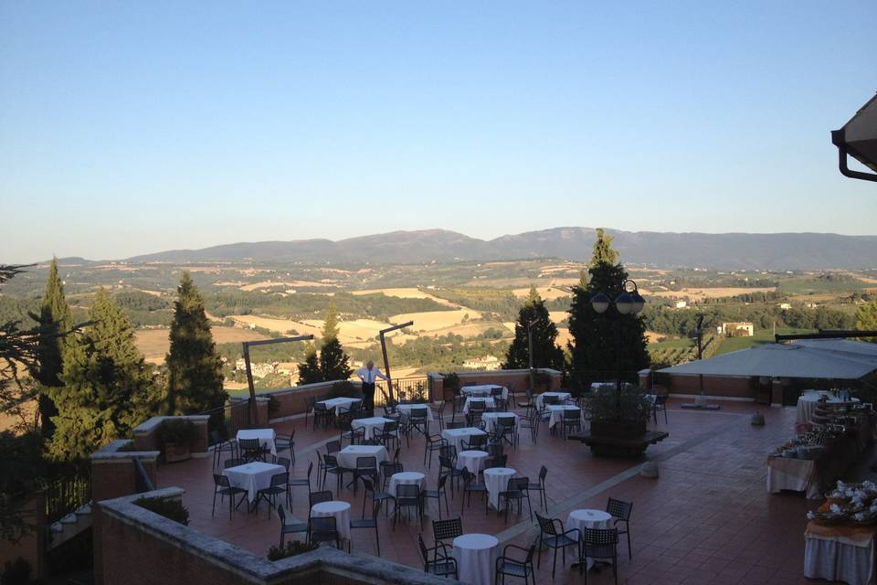 Terrazza con vista panoramica