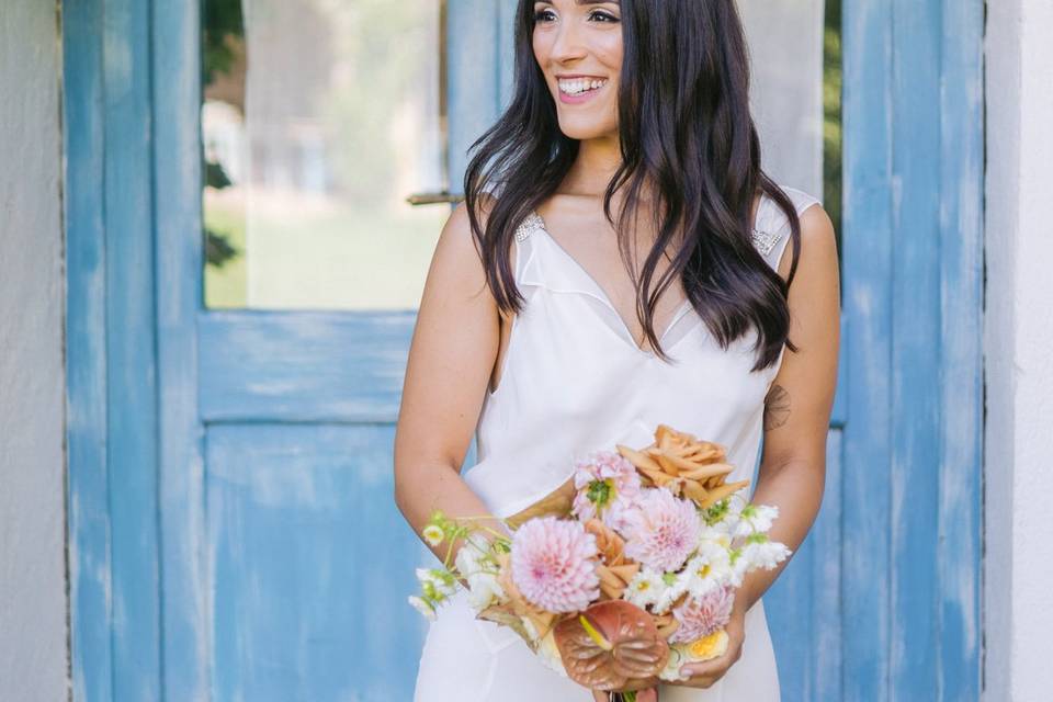 Getting ready bride