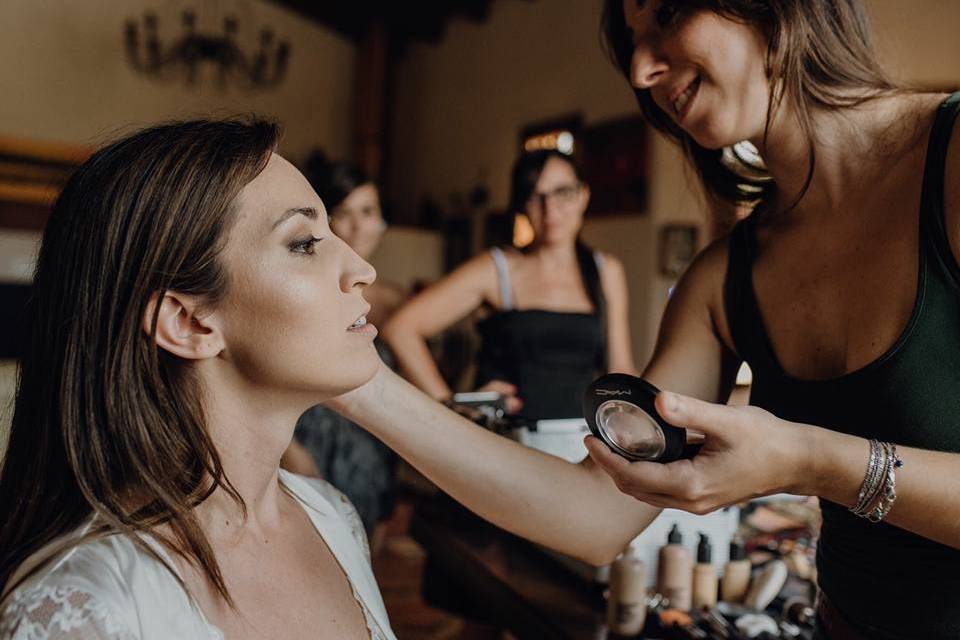 Backstage bride