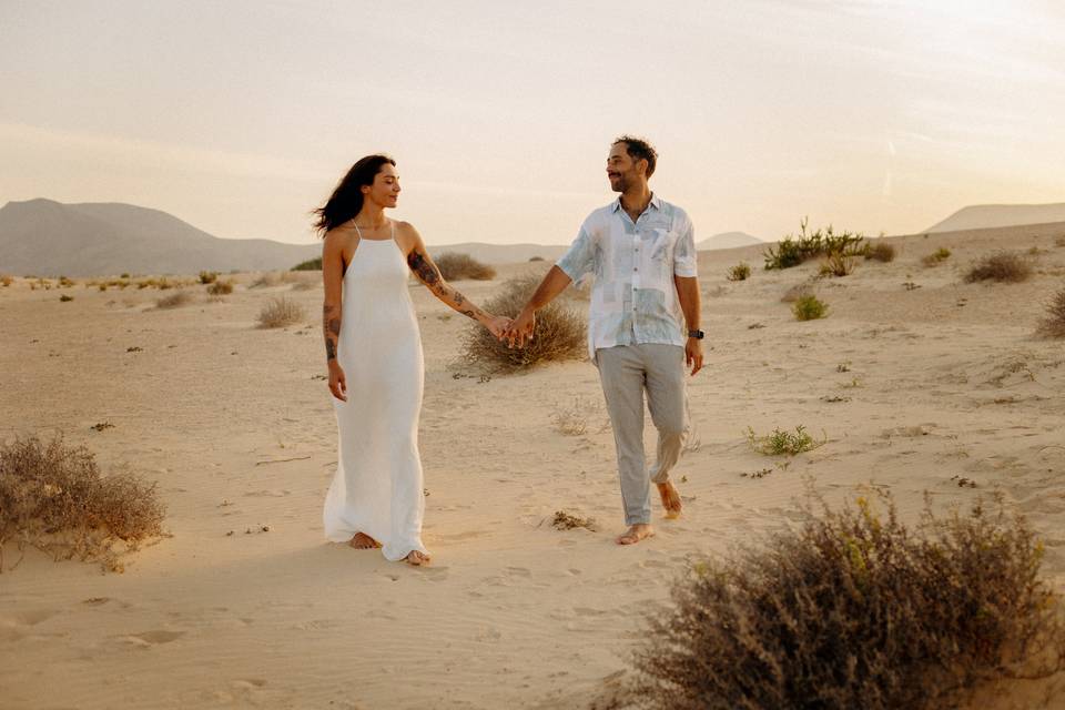 Sulle dune a Corralejo