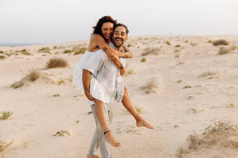 Sulle dune a Corralejo