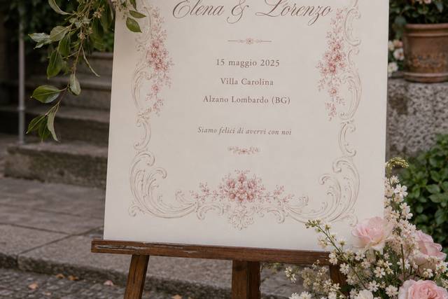 Grafica benvenuti Elena&Lorenz