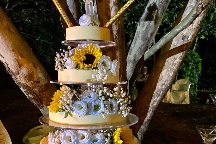 Wedding cake moderna a piani