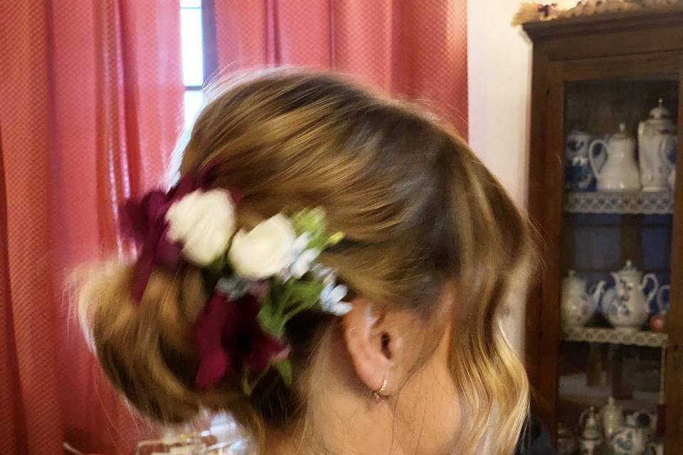 Chignon flowers