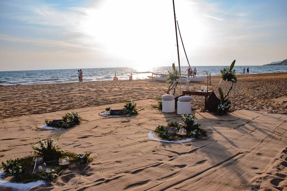 Cerimonia in spiaggia