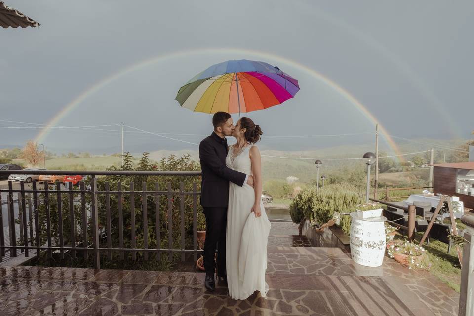 Bacio sotto l'arcobaleno