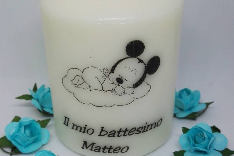 Candele battesimo