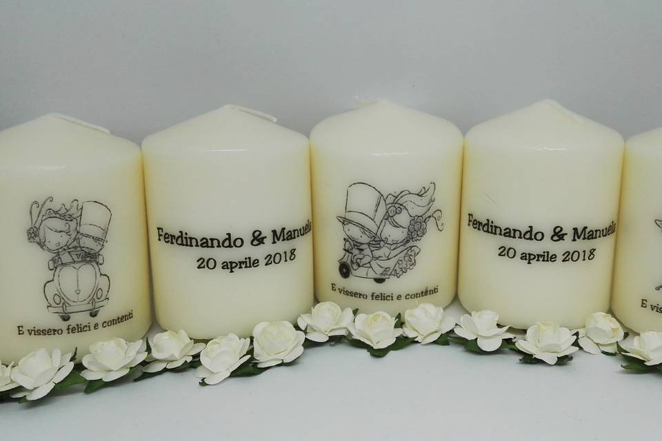 Candele matrimonio