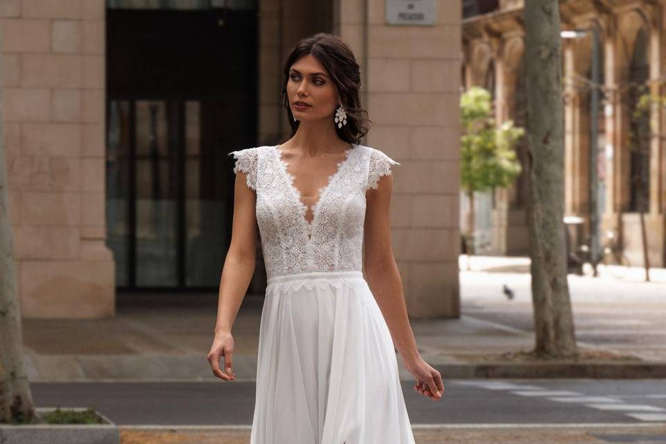 Abito in chiffon
