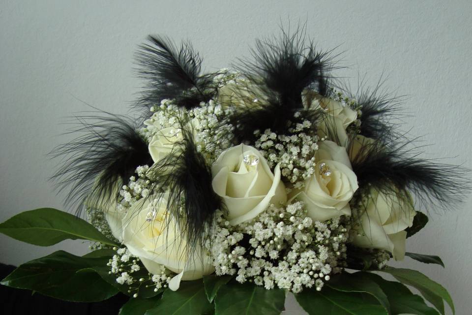 Bouquet bianco e nero