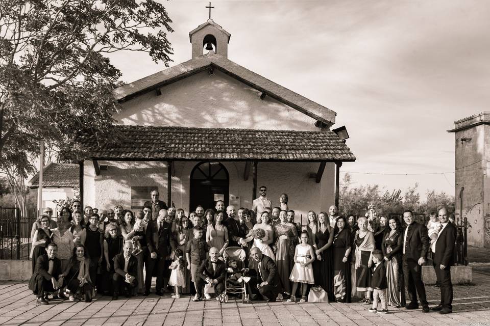 Foto di gruppo anticata.