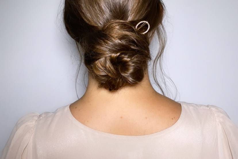 Hair for bridesmaid