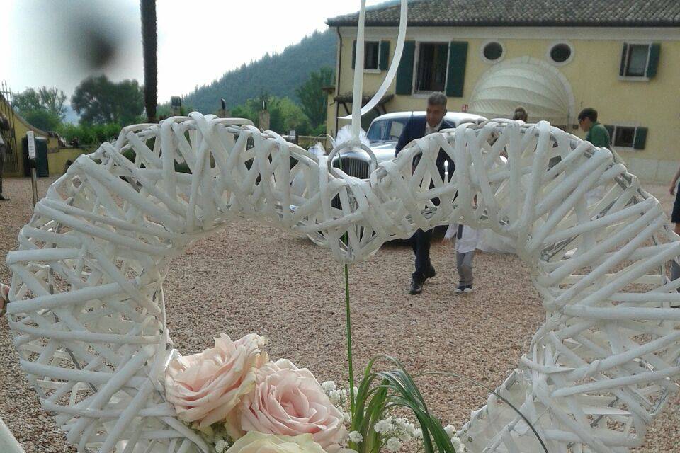 Bouquet cuore rosso