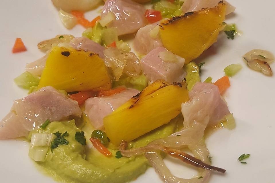 Cheviche di ricciola