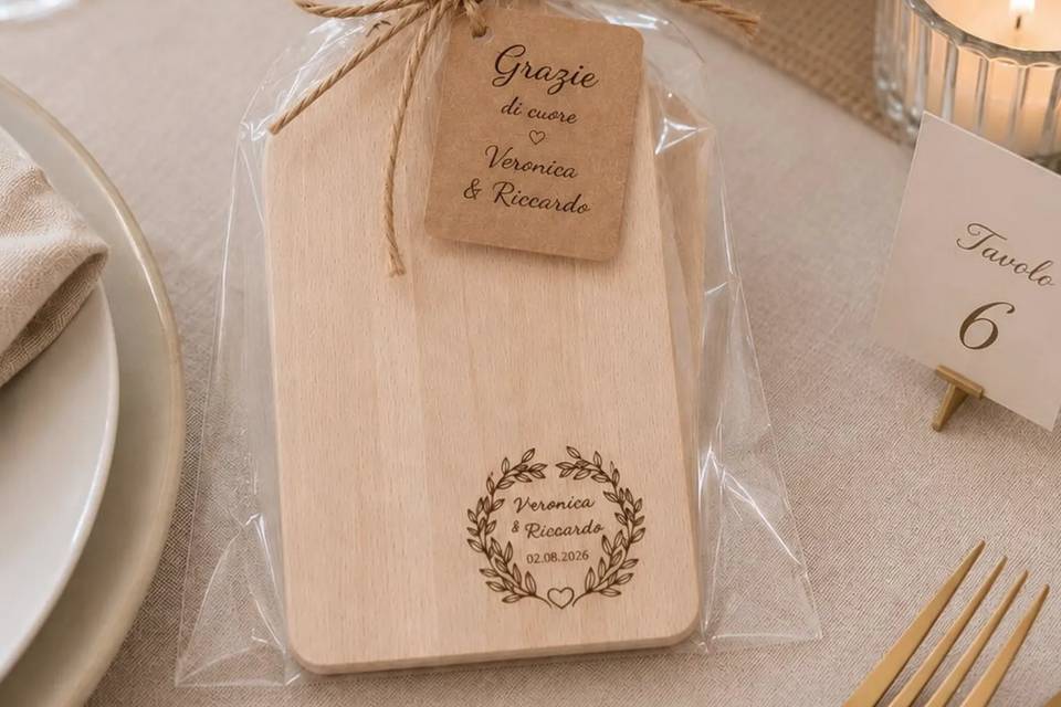 Bomboniera matrimonio Tagliere