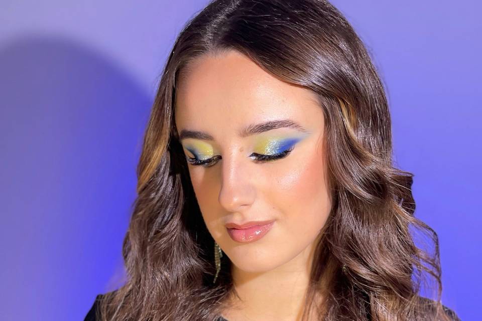 Colourful Glam Makeup