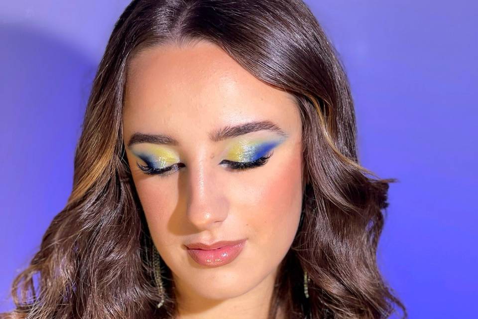 Colourful Glam Makeup