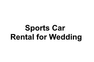 Sports Car Rental for Wedding