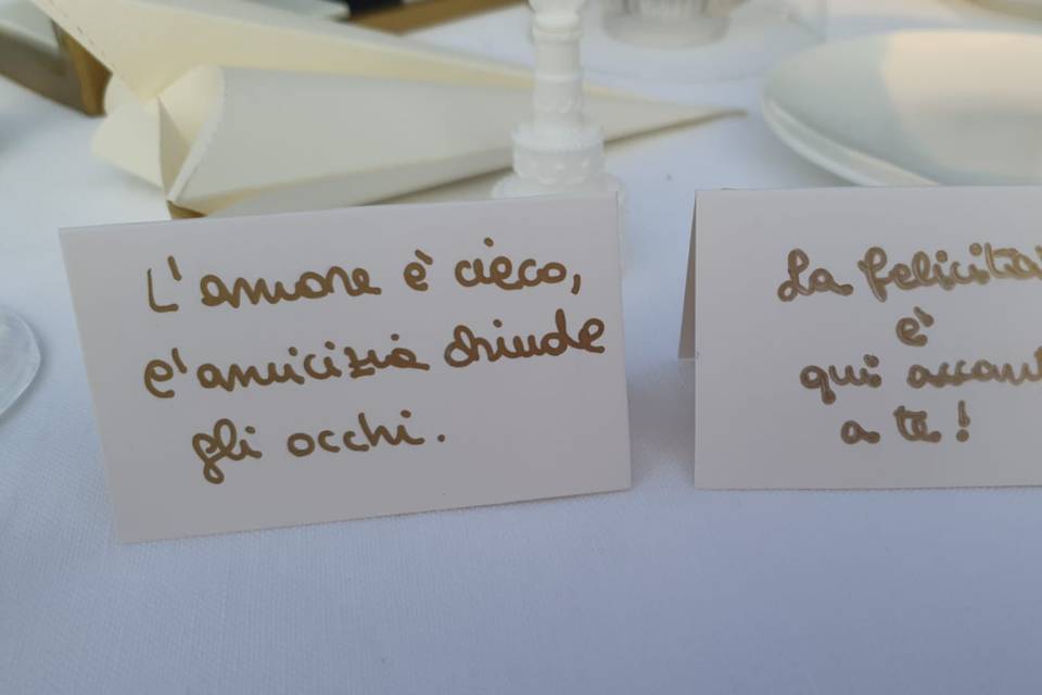 Segnaposto matrimonio