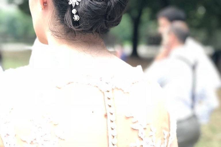 Flower chignon