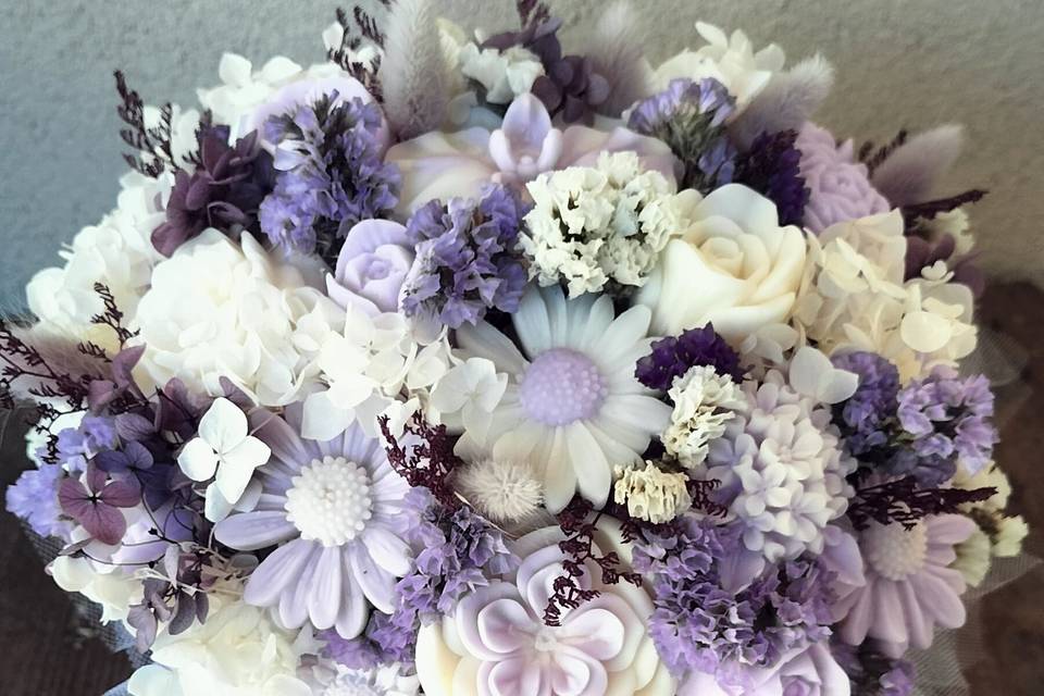 Bouquet in cera profumata