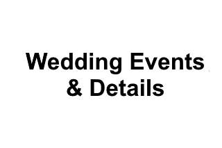 Wedding Events & Details