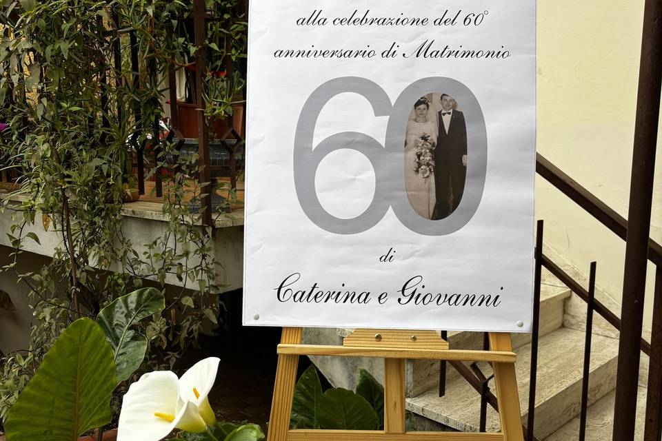 Nozze di diamante in giardino