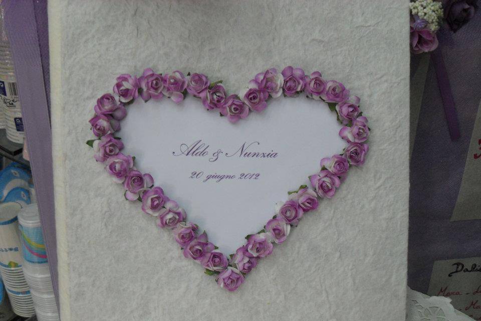 GuestBook cuore con fiorellini