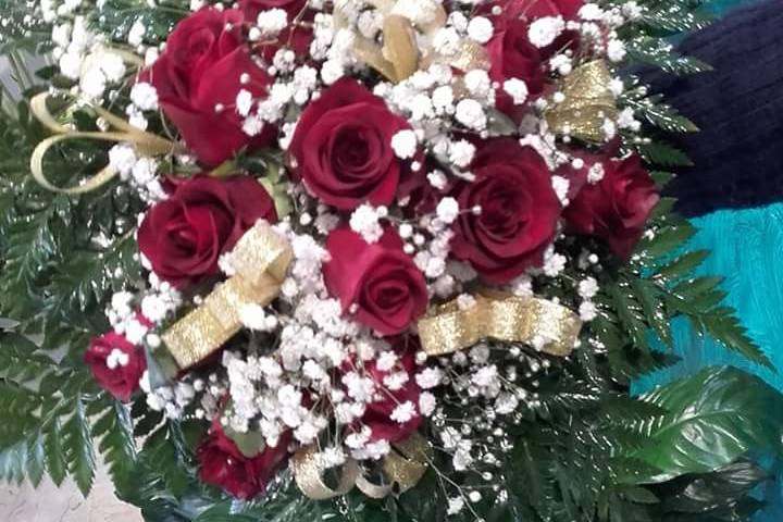 Bouquet rose rosse