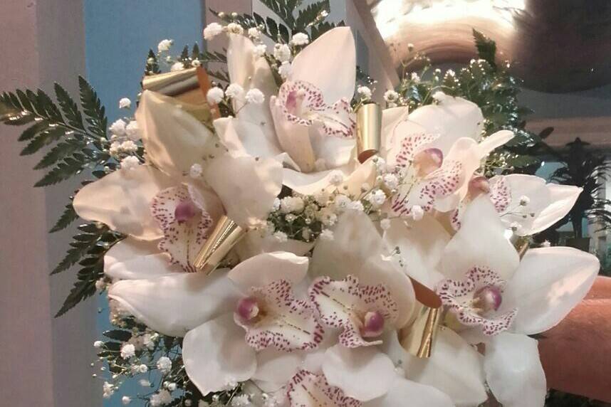 Bouquet orchidee pendenti