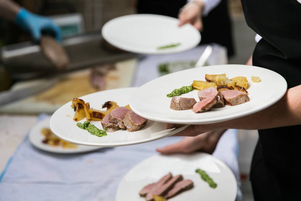 Tagliata di Manzo con patate