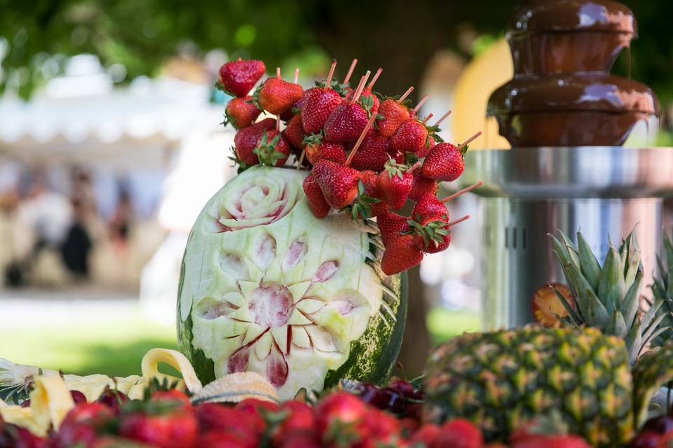 Il buffet di frutta