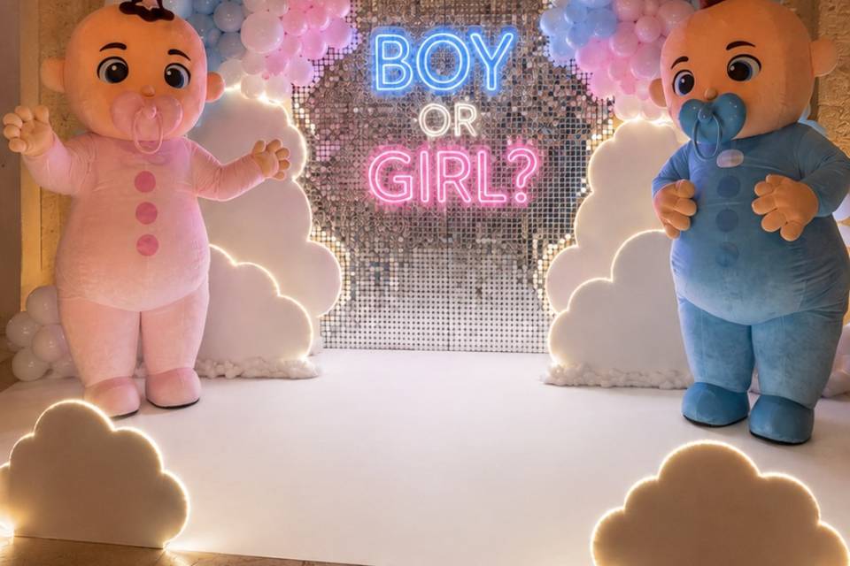 Allestimento Gender Reveal