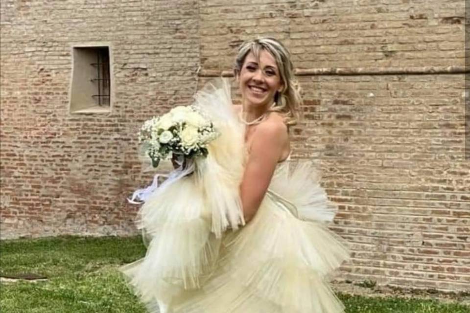 Abito da sposa in tulle