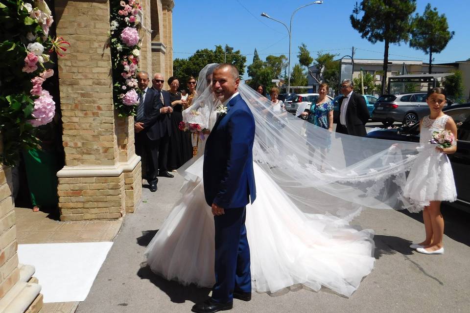 La sposa con il papà