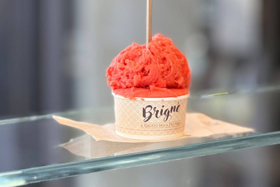 Il gelato appena munto