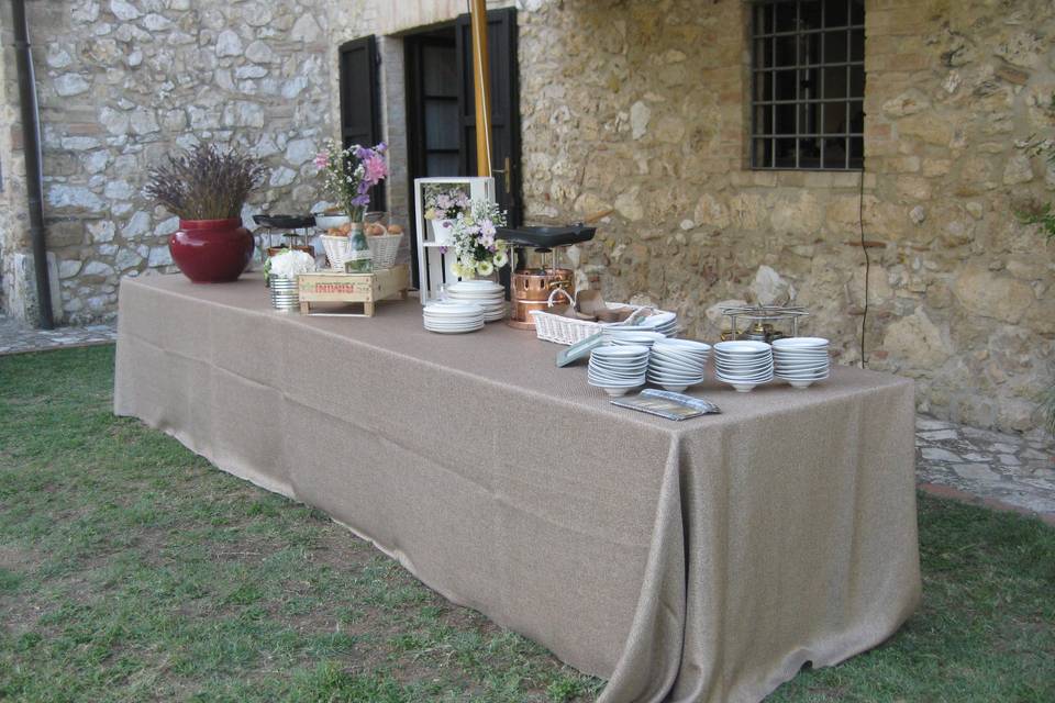 La cucina a vista