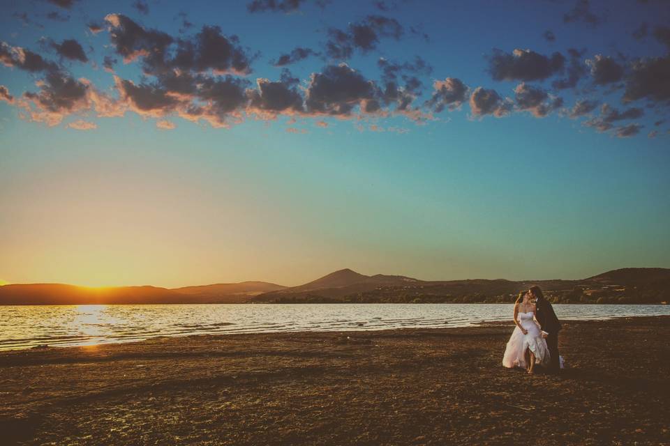 Matrimonio - lago - reportage